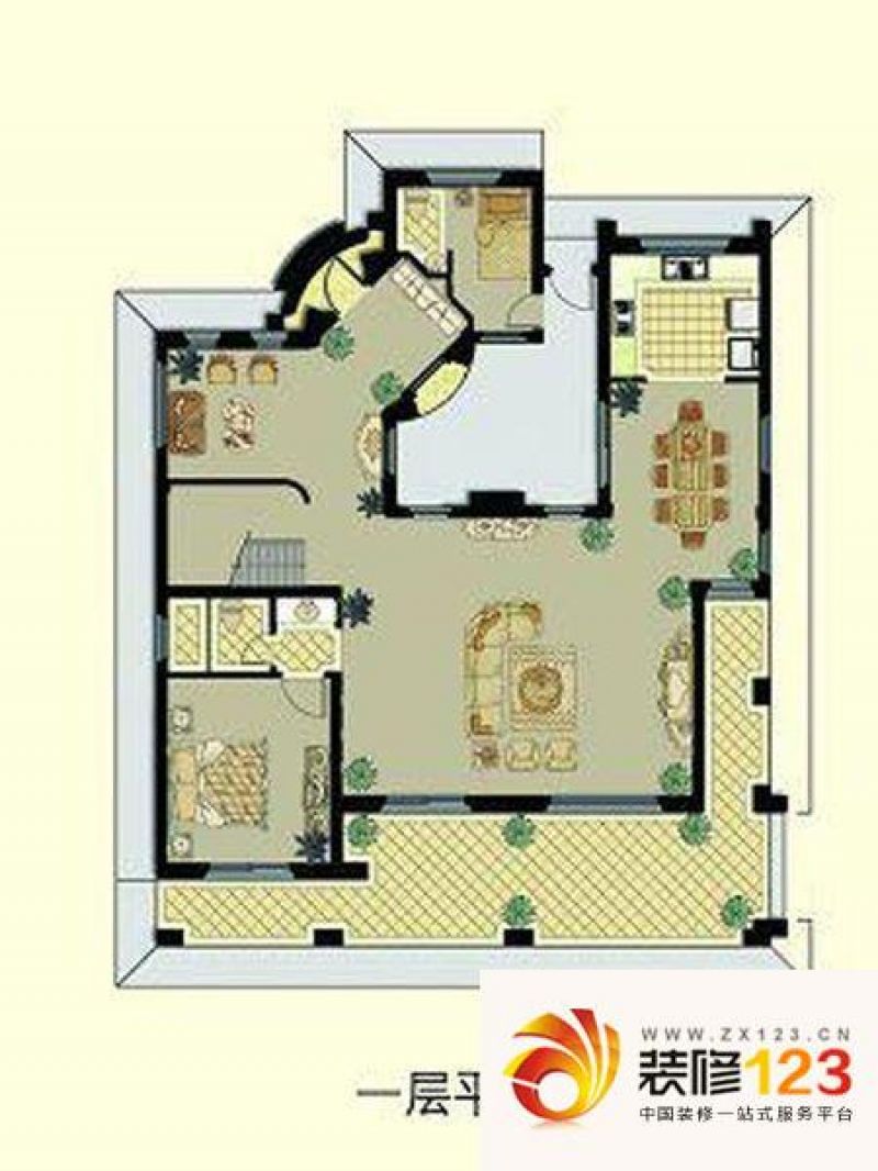 吴江太阳湖大花园太阳湖大花园b2户型户型图.