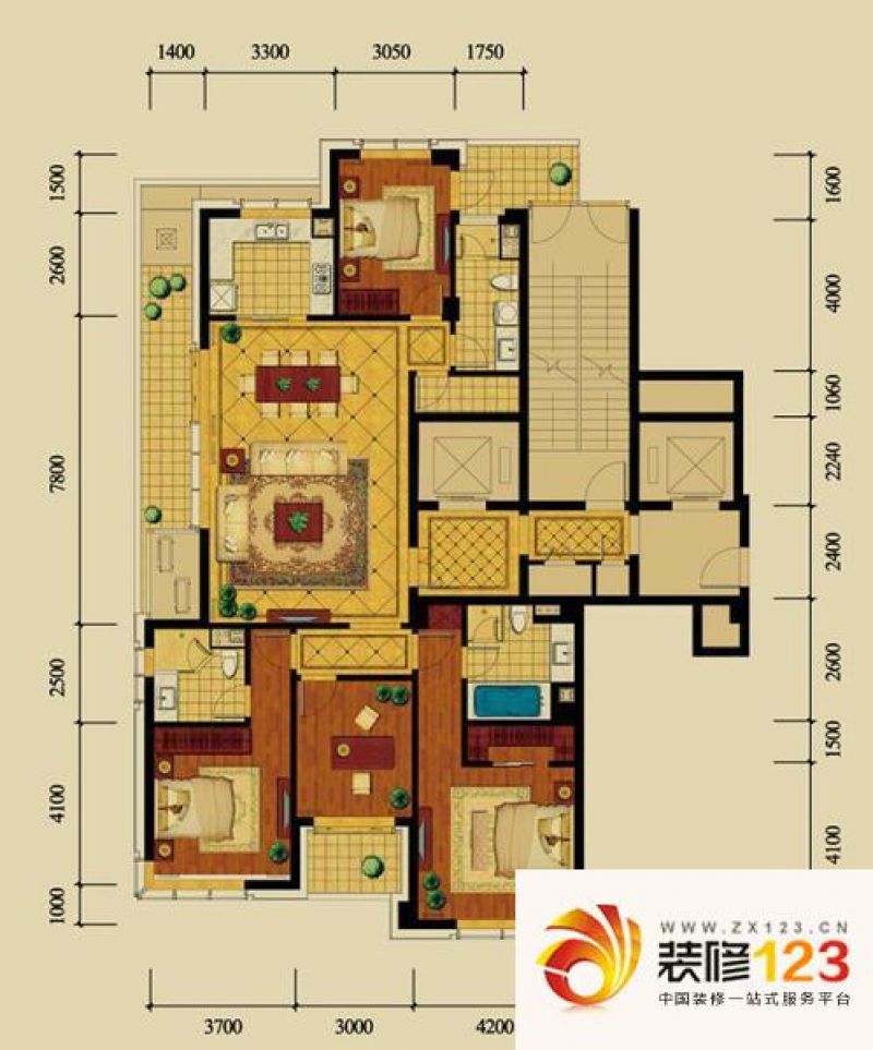 杭州新华园新华园m户型户型图图片大全-我的小区-杭州