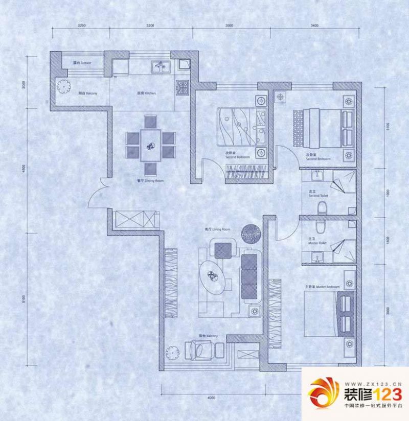 长春君地天城君地天城户型图二期g 户型图 4室 .