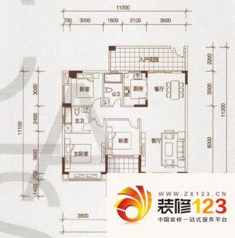 东城艺墅户型图1栋1,2,3号楼户.