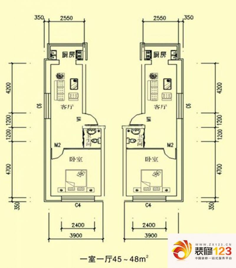 文龙家园户型图b户型图 1室1厅1 .