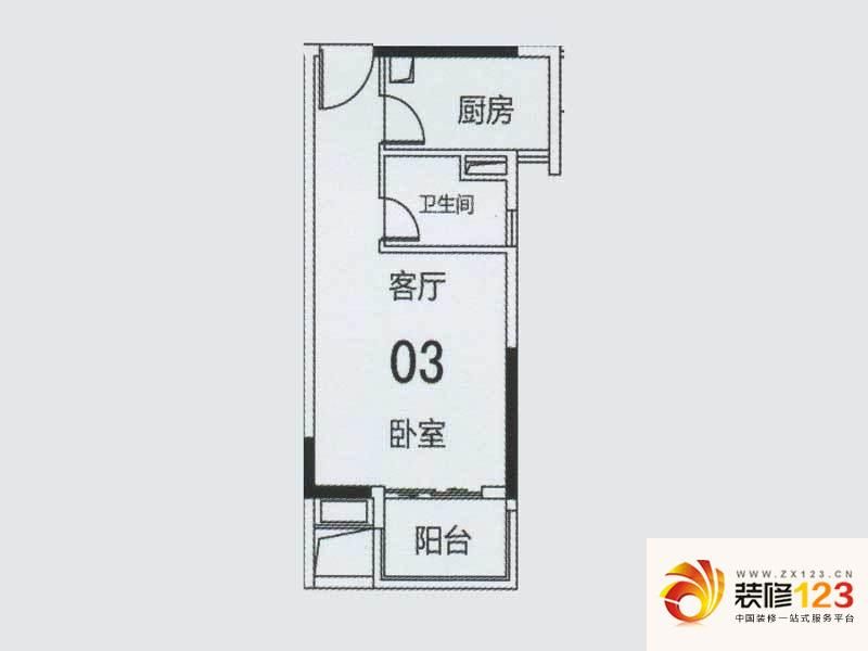 科城山庄b22 02/03户型户型图.