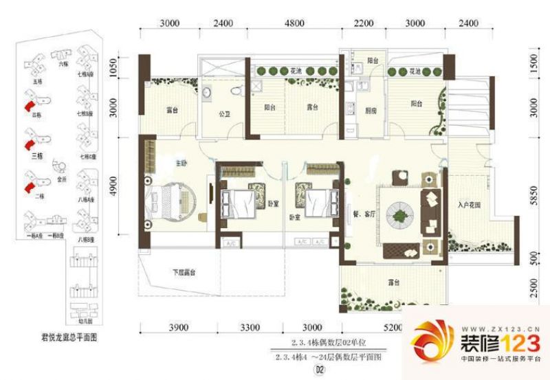 龙光君悦龙庭2.3.4栋偶数层02单 .