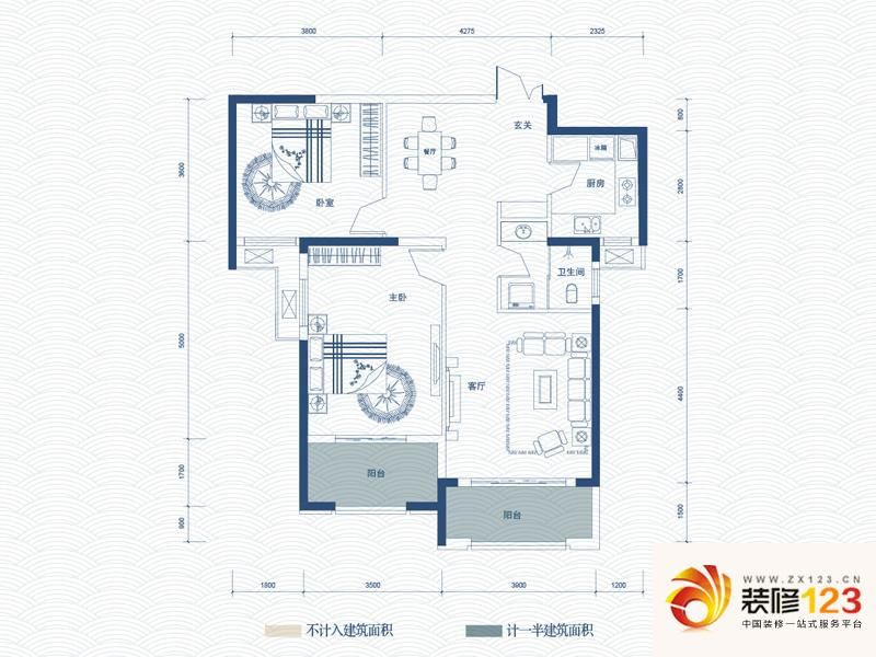 复地东湖国际户型图五期云上106.