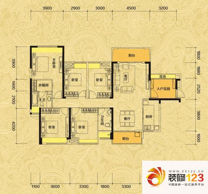 佳兆业东江新城F户型户型图 ...