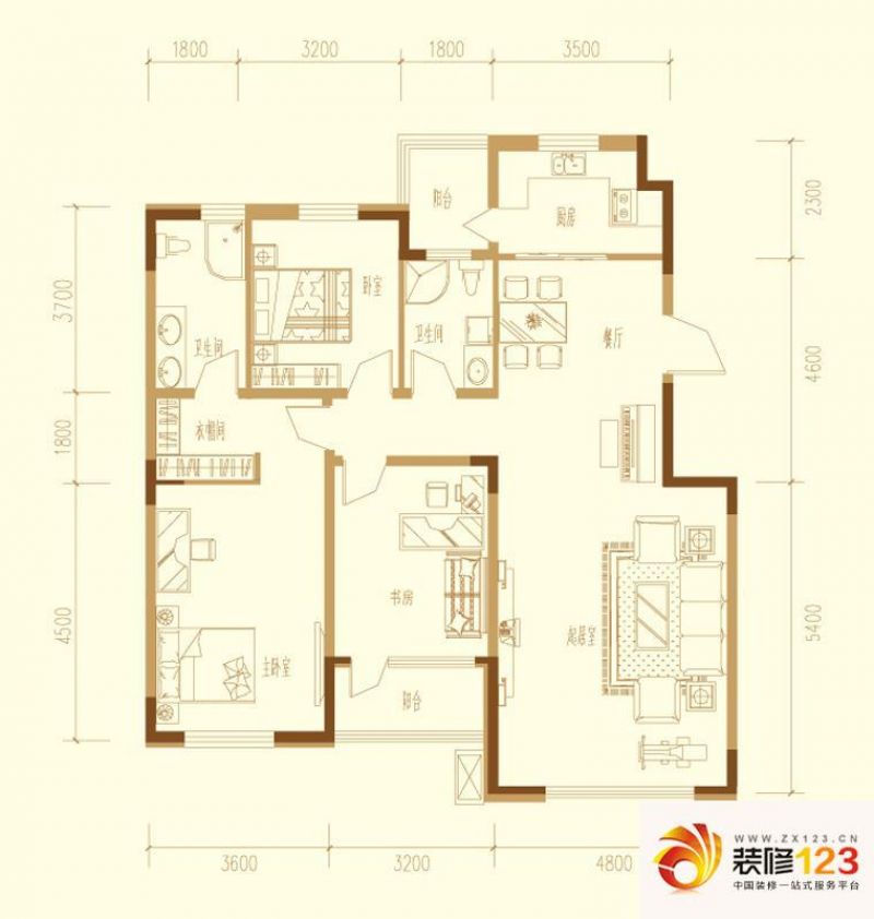 长春中天北湾新城中天北湾新城户型图a1户型图 2室.