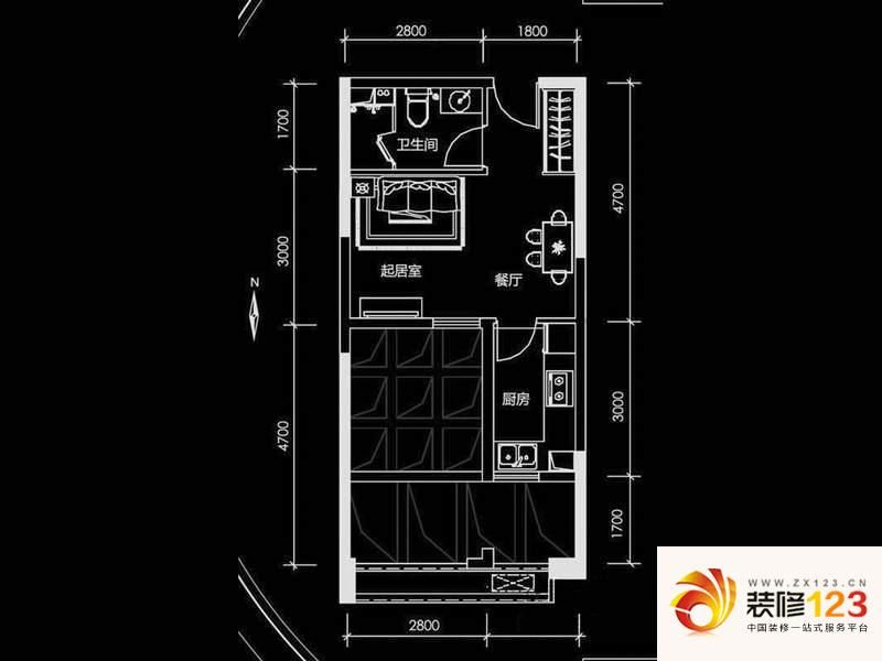 金大地1912公寓c2户型户型图 ...