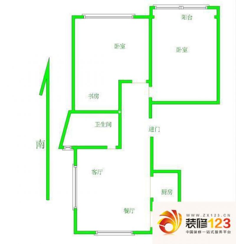 大诚苑 2室 户型图