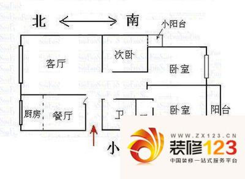 嘉苑小区 3室 户型图