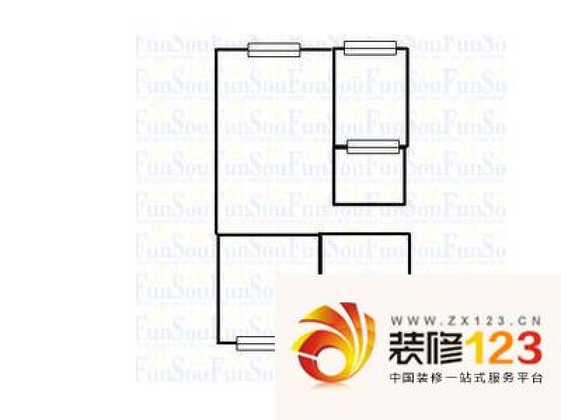 吴家场公寓户型图户型3 2室1厅1 ...