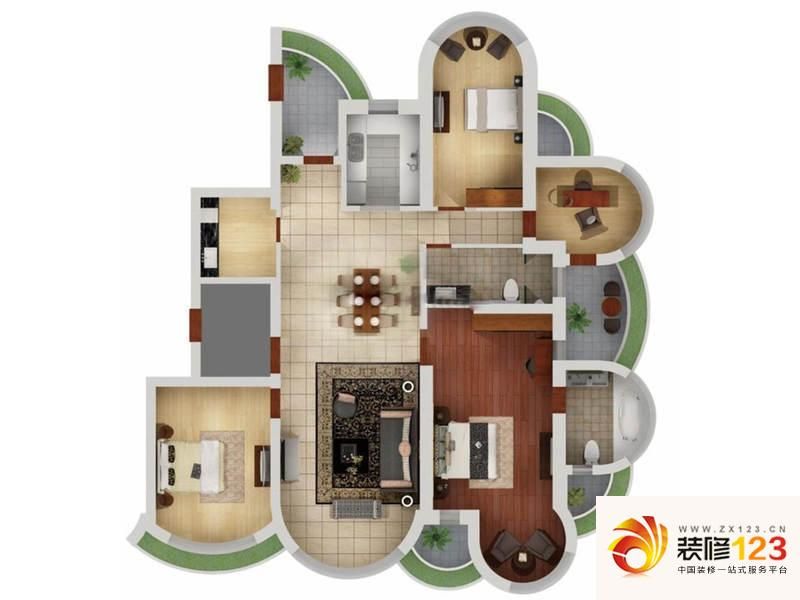 南京滨江公寓苏宁滨江壹号a户型户型图 .