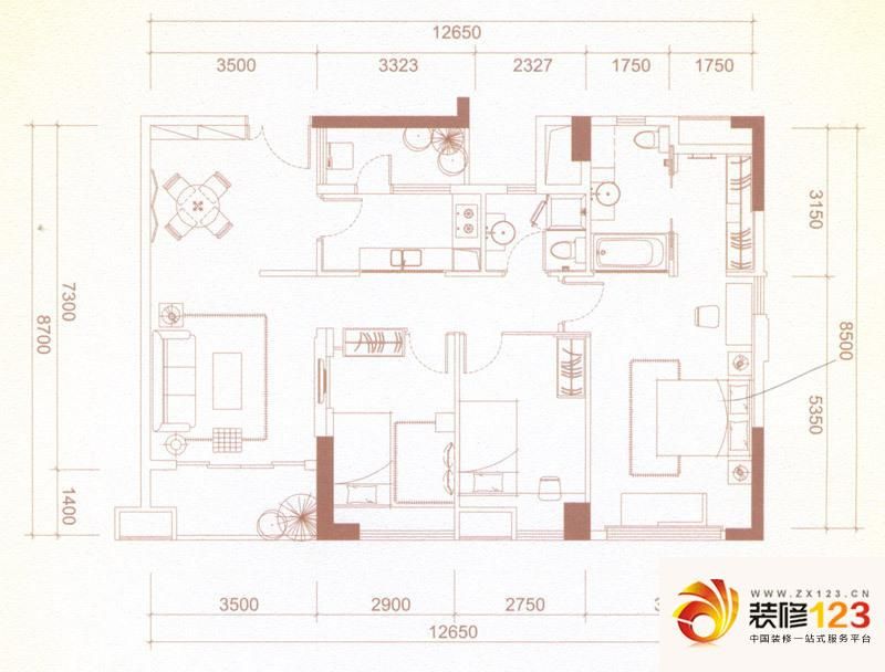 西城楼华府户型图7栋华辉阁06,0 .