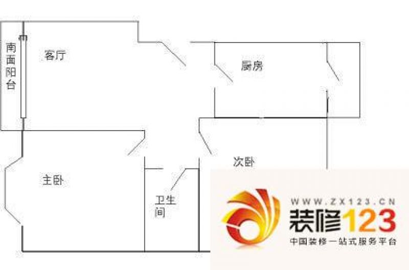 双兴苑户型图户型图 2室1厅1卫1.