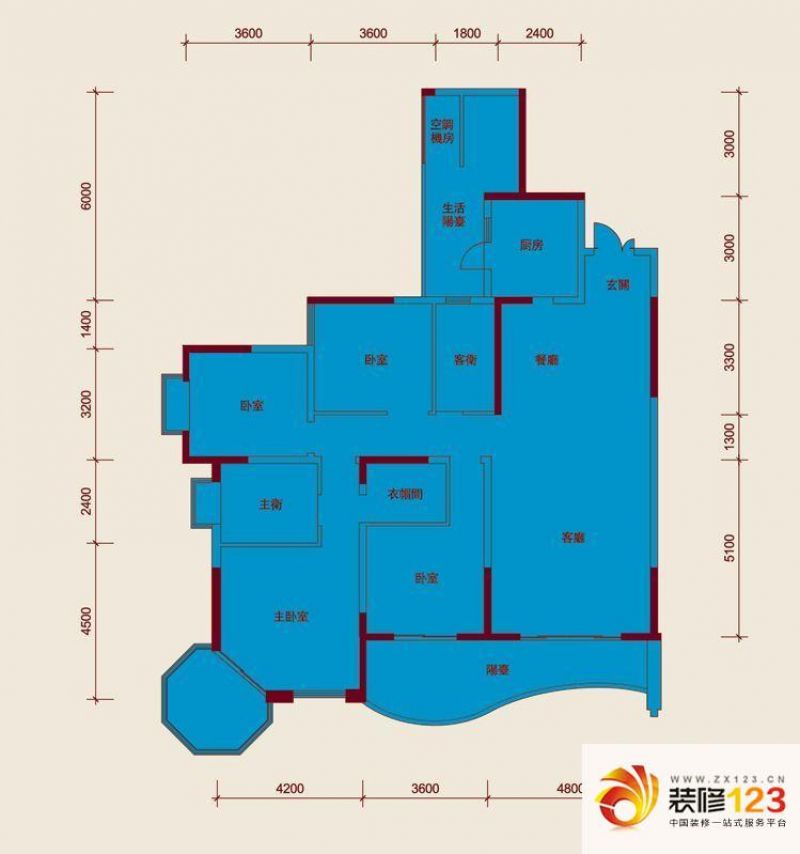 重庆棕榈泉国际花园户型图d区3栋.