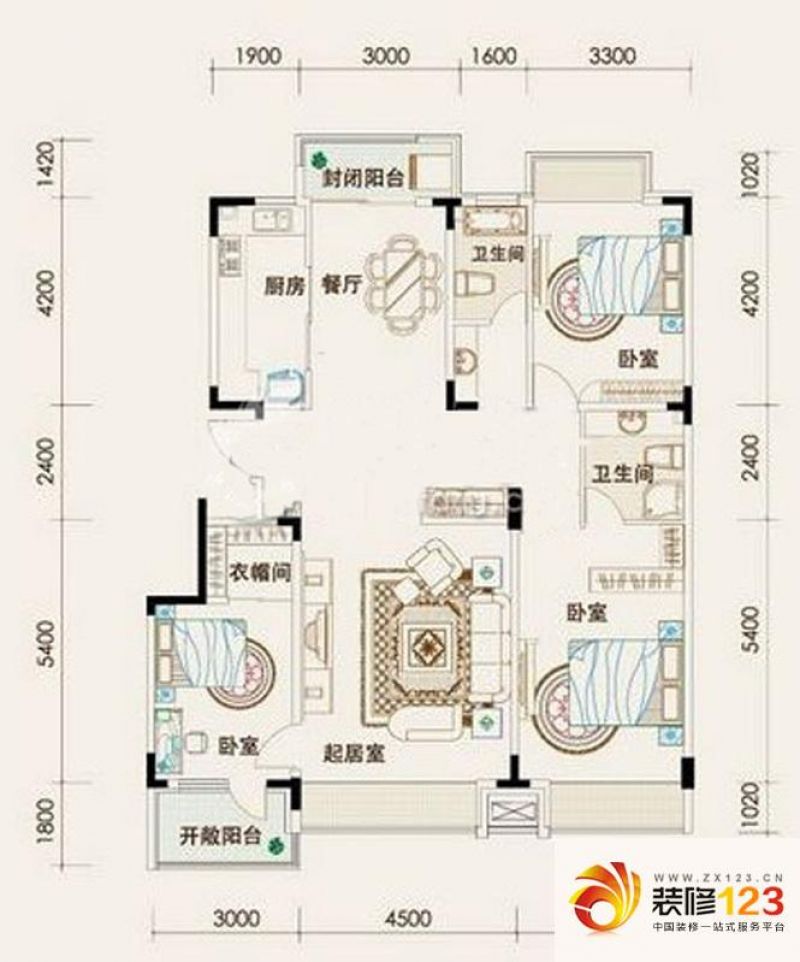保利百合香湾户型图一期i户型图 .
