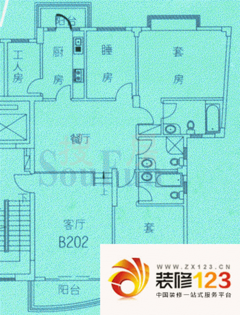 东莞中信凯旋城二期中信凯旋城二期 3室 户型图 .