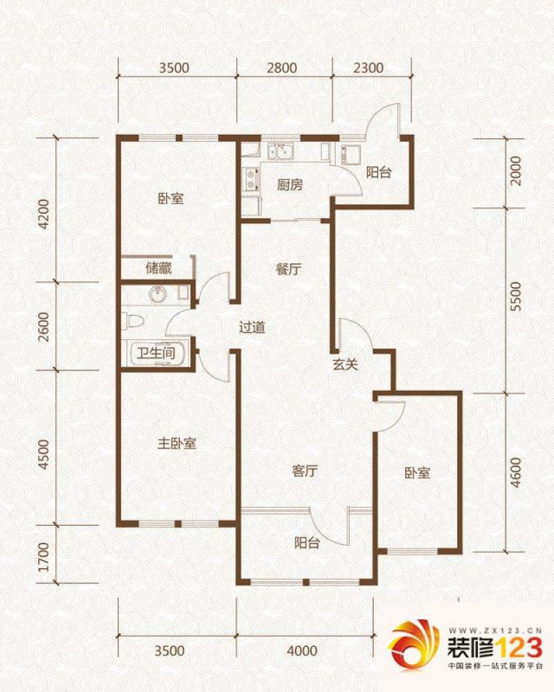 哈尔滨群力玫瑰湾群力玫瑰湾户型图g02-g03a户型 1 .