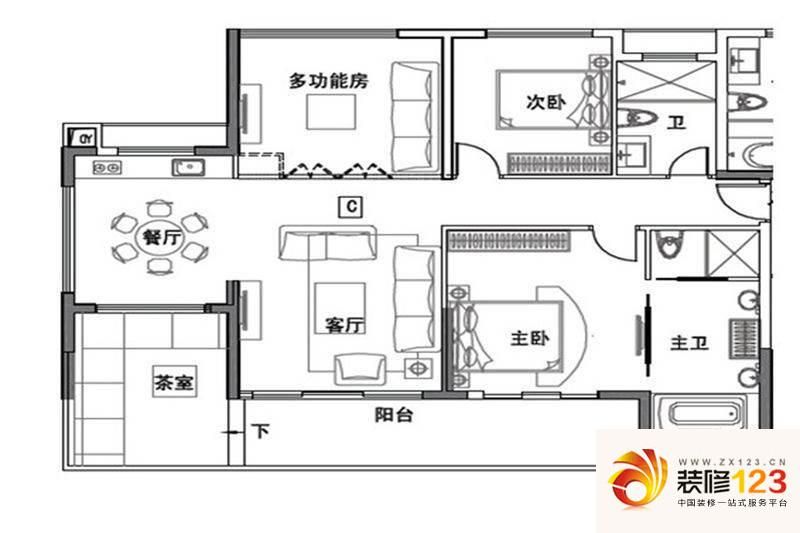 万科双月湾高层洋房户型图 ...