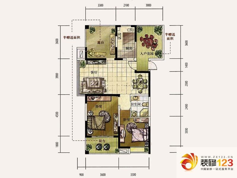 合肥百协大溪地百协大溪地天润轩c3户型户型图.