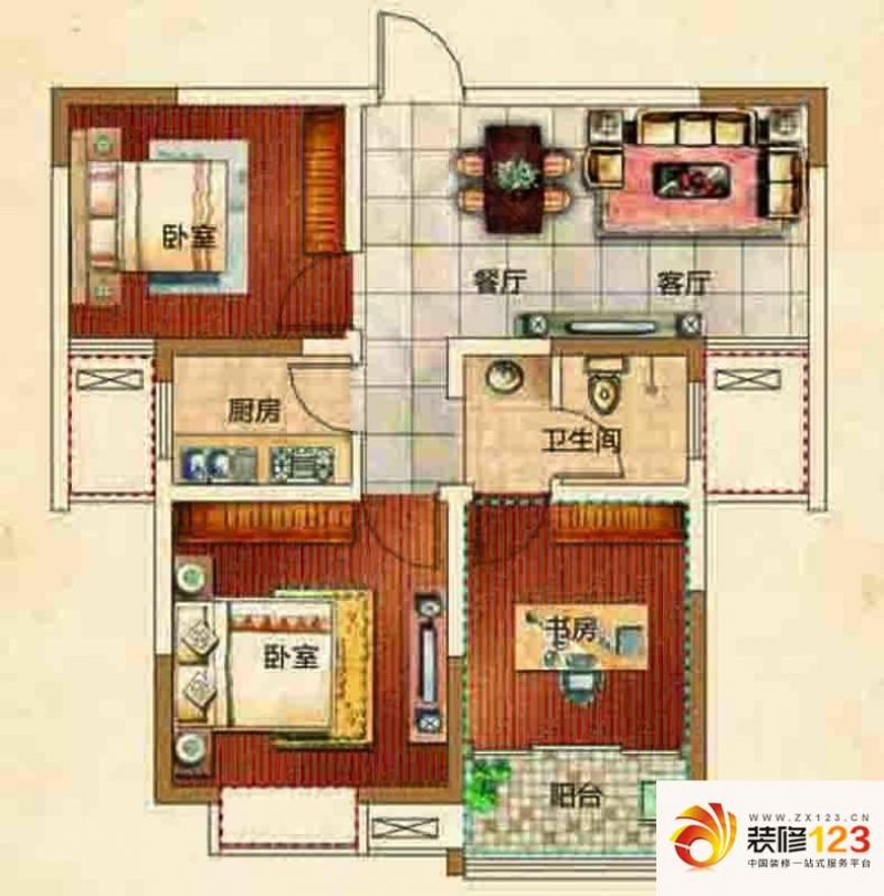 宝宸时代花园户型图a/b/e#b1户.