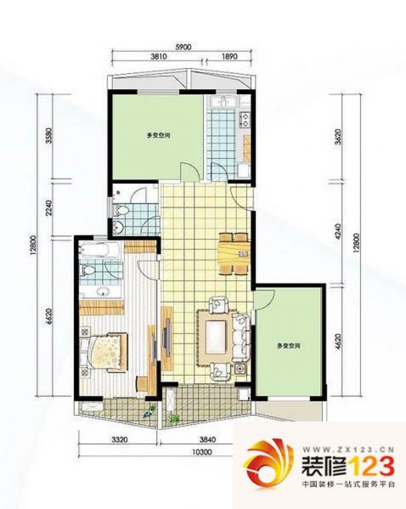 阳光100国际新城a1户型户型图 .