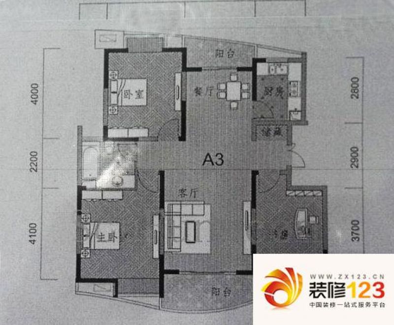 杭州文鼎苑耀江文鼎苑2室 户型图图片大全-我的小区-杭州装信通网