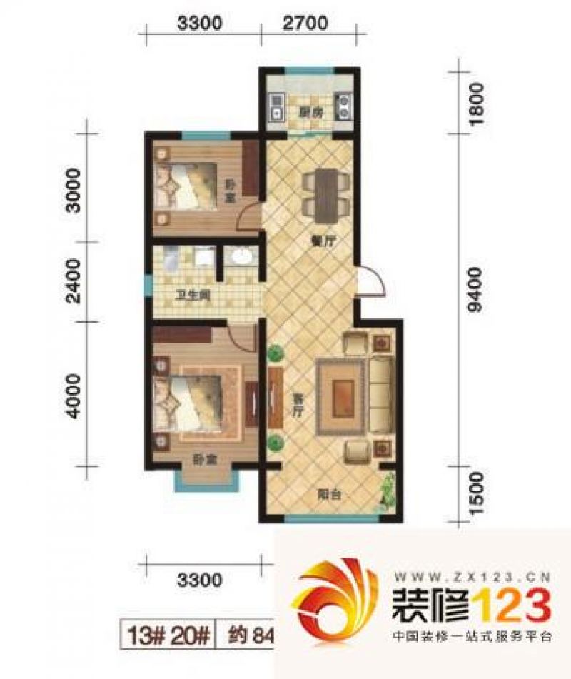 乌鲁木齐东方嘉苑东方嘉苑户型图户型图 1室1厅1卫.