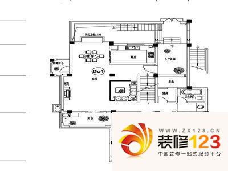 常州公园大厦公园大厦户型图c2 2室2厅1卫1厨.