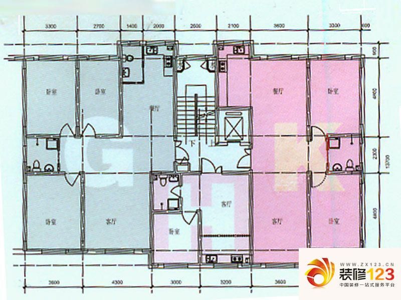 世纪馨园户型图多层G、H、K户型 ...