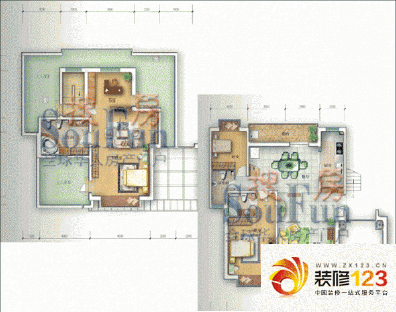 栾城天山水榭花都 3室 户型图.