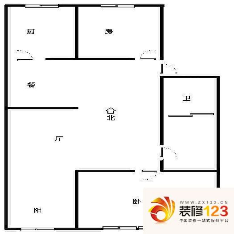 亦庄梅园小区户型图户型图 2室2.