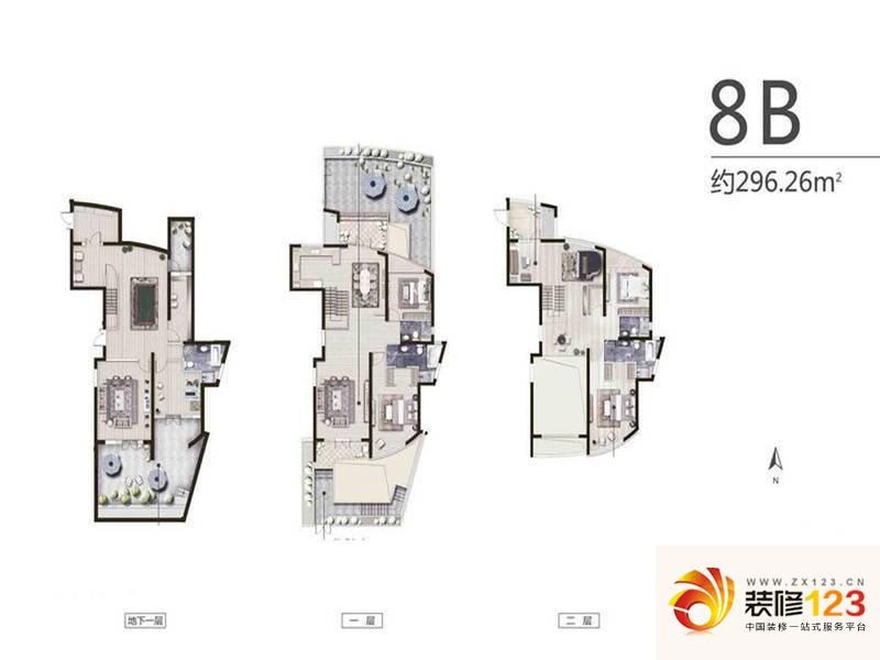 保利达江湾城8B户型图