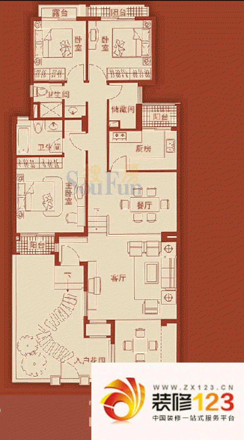 深圳 万科城二期 户型图4 .