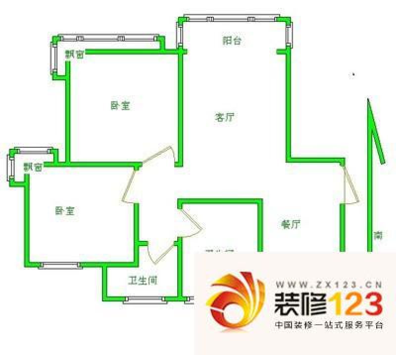 和泰苑户型图3室 户型图 3室2厅1 .