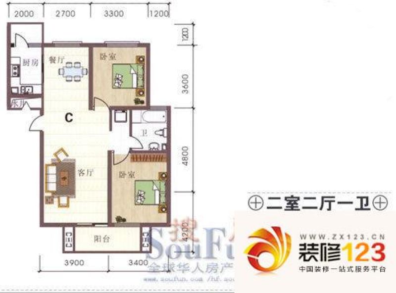 合肥红皖家园红皖家园户型图14#a户型 3室2厅2.图片大全-我的小区-