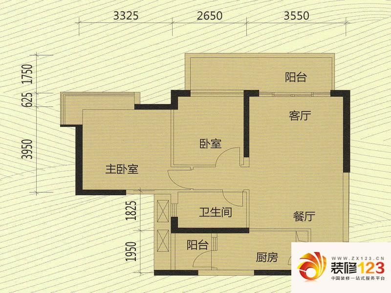 星际豪庭户型图a座04号单位 2室2.