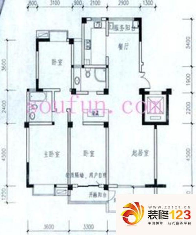 常州金色新城熙园金色新城熙园户型图68特区 3室2.