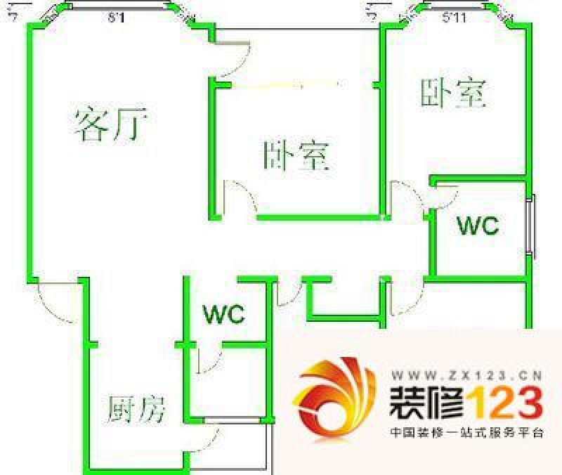 清河苑户型图户型图 4室2厅2卫1.