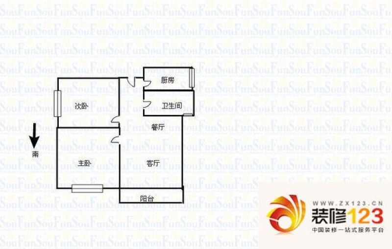 西安长乐西苑长乐西苑 0室 户型图图片大全-我的小区-西安装修123网