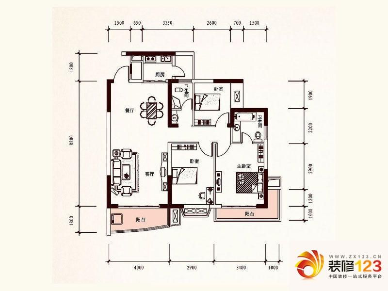 长沙先锋东外滩先锋东外滩1栋e/e1户型户型图.