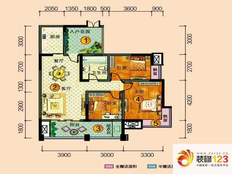 中国铁建国际城户型图H-AC3 3室2 ...