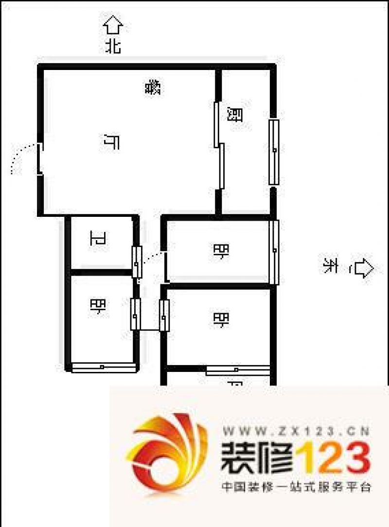 福霞小区 3室 户型图