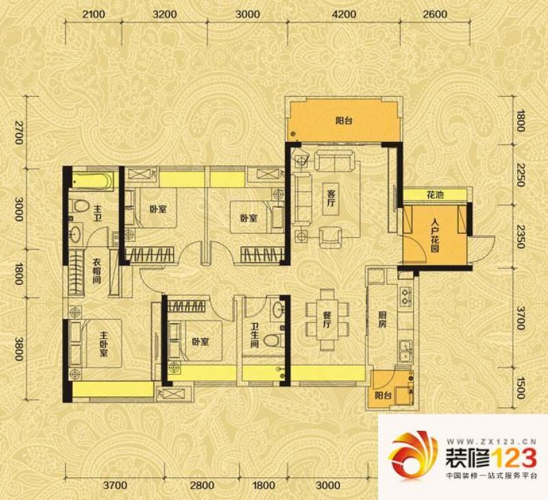 佳兆业东江新城C户型户型图 ...