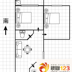 时代名城 3室 户型图