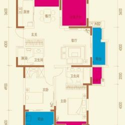 名邦西城国际户型图