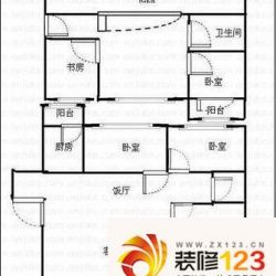 艺苑小区户型图4室户型图 4室2厅 ...