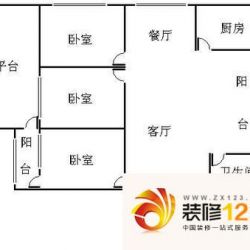 丽沙花都户型图户型图 4室2厅1卫 ...