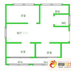 四里社区户型图14 3室2厅2卫1厨 ...