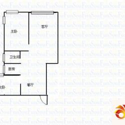 金马国际花园 2室 户型图 ...