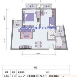 锦江印象户型图